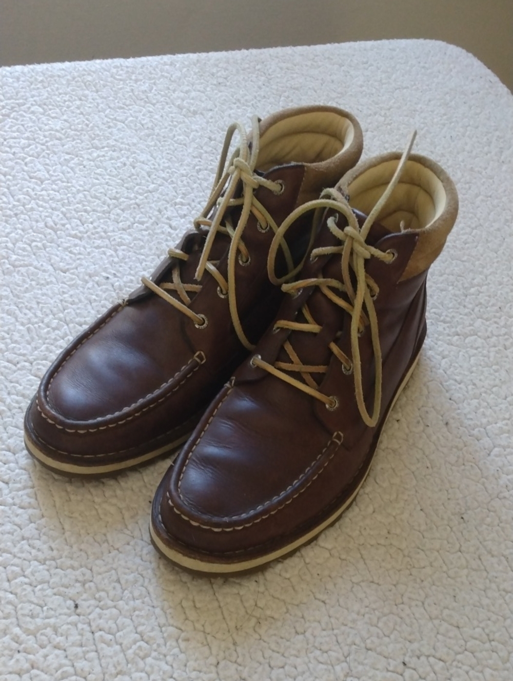 Sperry Brown Leather/Suede Moc Toe Boots 10.5 M - Picture 2 of 14